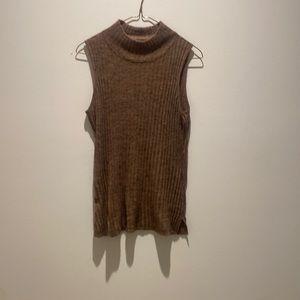 Backdrop high neck knit tank